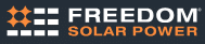 logotipo de la empresa de placas solares Freedom Solar