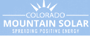 logotipo de la empresa de placas solares Colorado Mountain Solar