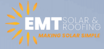 logotipo de la empresa de energía solar EMT Solar & Roofing