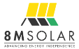 logotipo de la empresa de placas solares 8MSolar