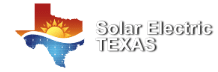 logotipo de la empresa de placas solares de Texas Solar Electric Texas